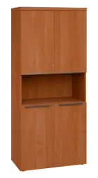 SIN 5 - 84DN kancelářská skříň, 4-dveřová/nika, 1820x800x400, olše jantar